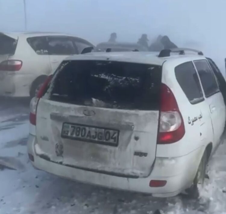 Массовое ДТП с участием 10 автомобилей произошло на трассе Актобе – Астрахань