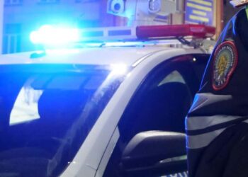 Полиция бейнетіркеуіштерінен кадрлар: Семейдегі өрт орнына алғаш жеткен сәт