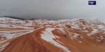 Зима в Северной Африке: горы Атласа и край Сахары засыпало снегом