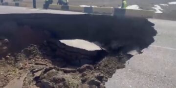 Кеген ауданында республикалық маңызы бар автожолдың бір бөлігі опырылып қалды