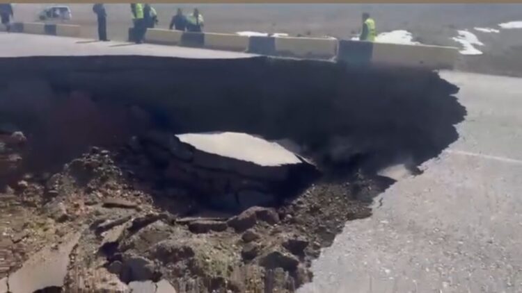 Кеген ауданында республикалық маңызы бар автожолдың бір бөлігі опырылып қалды